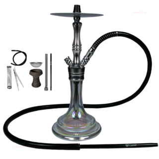 Hookah Caesar 2401 - Stainless Steel Color Transparent