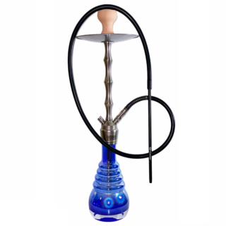 Hookah Caesar Captain Stainless Steel-Blue