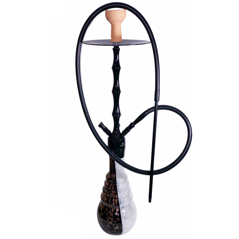 Hookah Caesar General White-Black-Gold