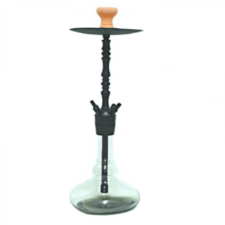 Hookah Caesar Mammut 650 Black shining transparent